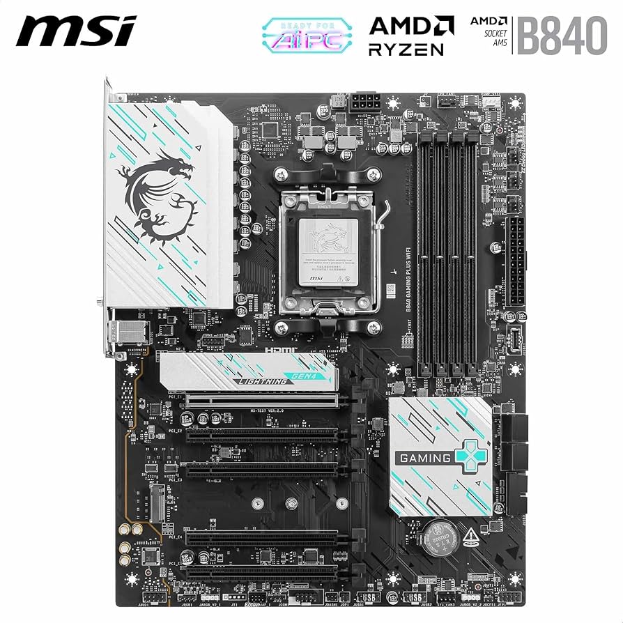 Amazon.com: MSI B840 Gaming Plus WiFi Motherboard, ATX - Supports