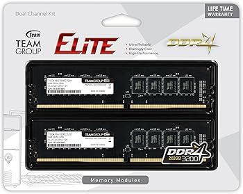 TEAMGROUP Elite DDR4 16GB Kit (2 x 8GB) 3200MHz (PC4-25600) CL22