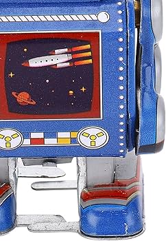 Amazon.co.jp: ゼンマイロボットおもちゃ、ヴィンテージメタルブリキ
