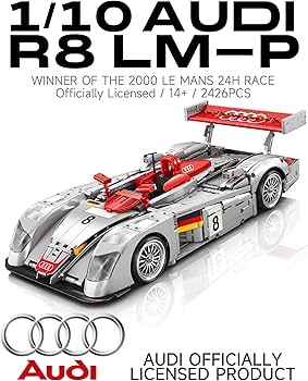 Amazon.com: MOCBURIKU Audi R8 LM-P 24H Le Mans Winner, Collectible