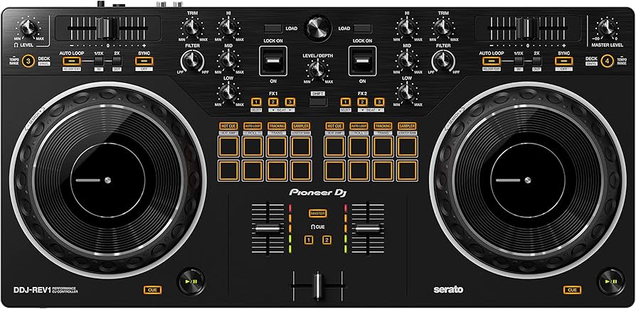 Controlador de DJ Pioneer DDJ-REV1, de 2 canais, para Serato DJ