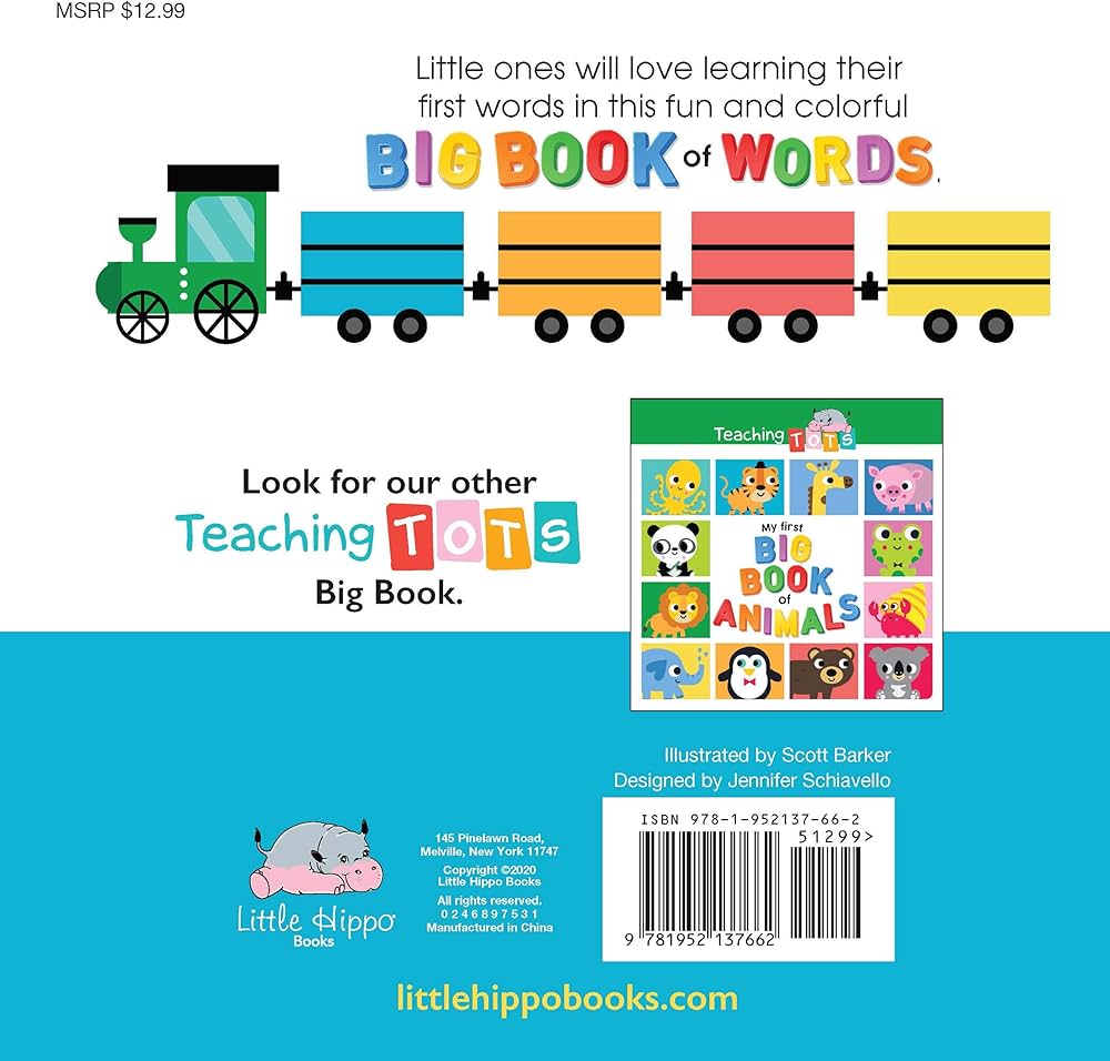 Amazon.com: My First Big Book of Words - Lap Size Board Book