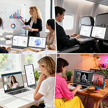 Amazon.co.jp: Laptomo デュアルモニター 14インチ モバイルモニター