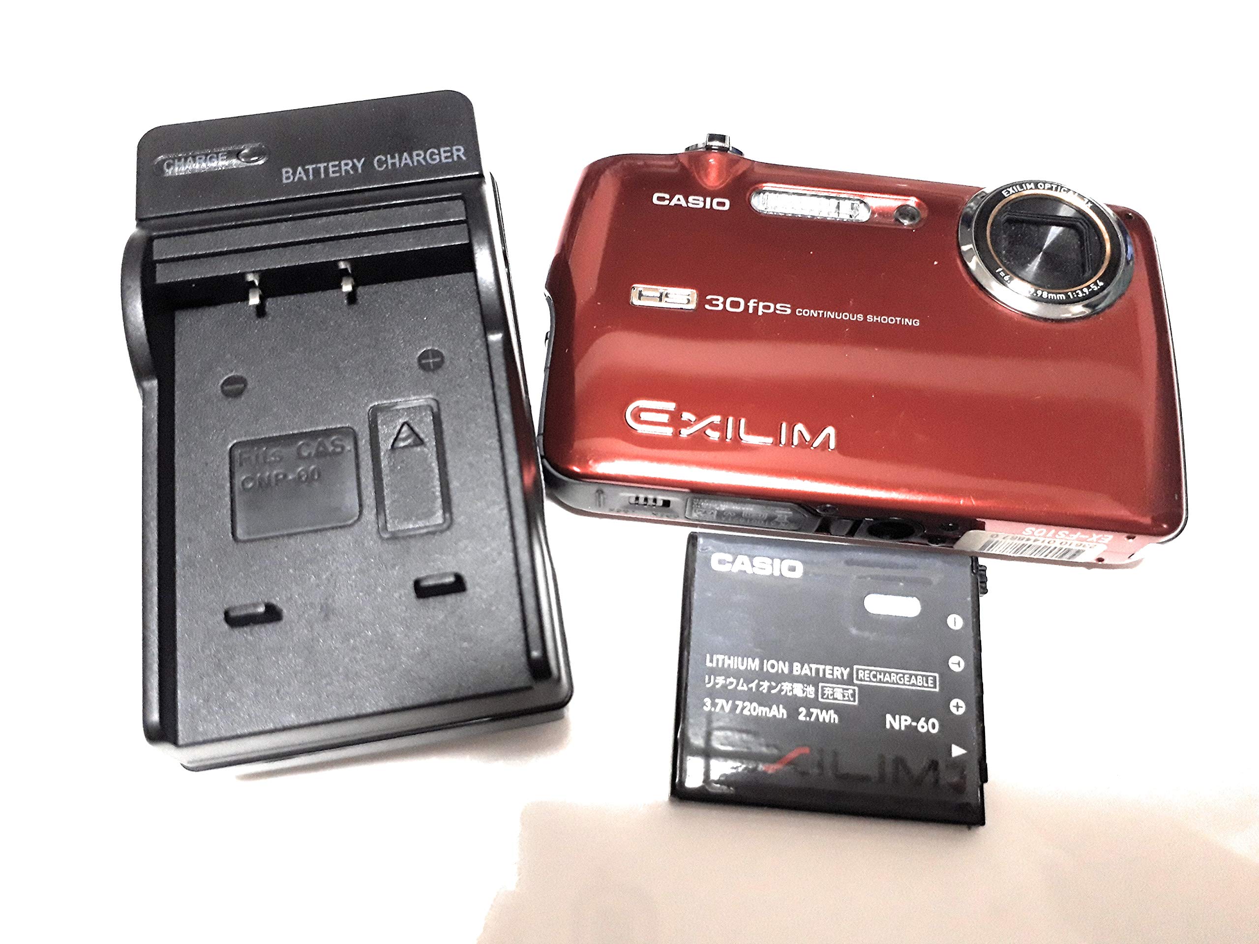 Amazon | CASIO デジタルカメラ HI-SPEED EXILIM EX-FS10 レッド EX