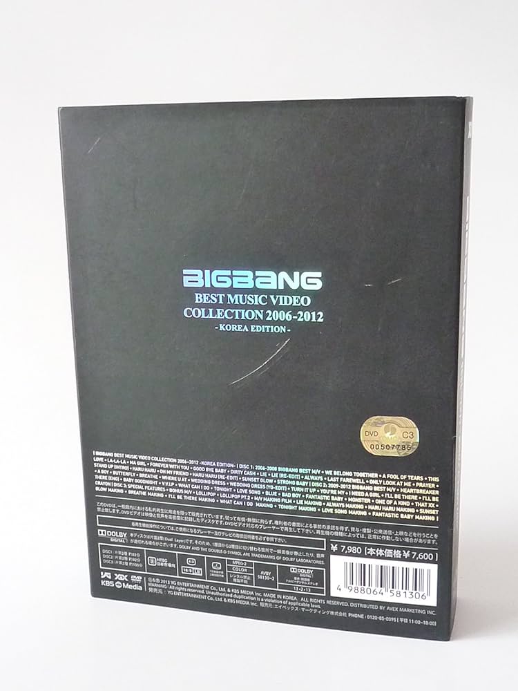 Amazon.co.jp: BIGBANG BEST MUSIC VIDEO COLLECTION 2006-2012 -KOREA