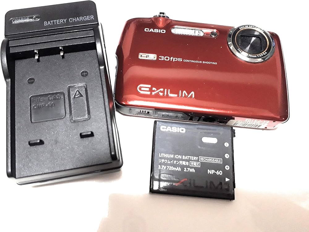 Amazon | CASIO デジタルカメラ HI-SPEED EXILIM EX-FS10 レッド EX