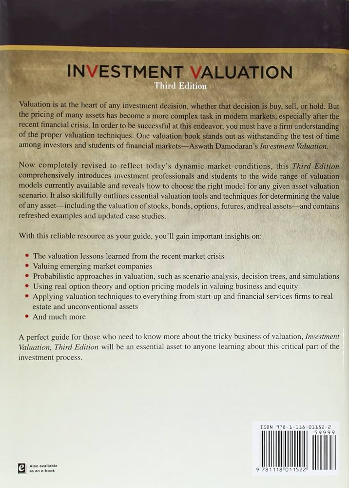 Amazon | Investment Valuation: Tools and Techniques for