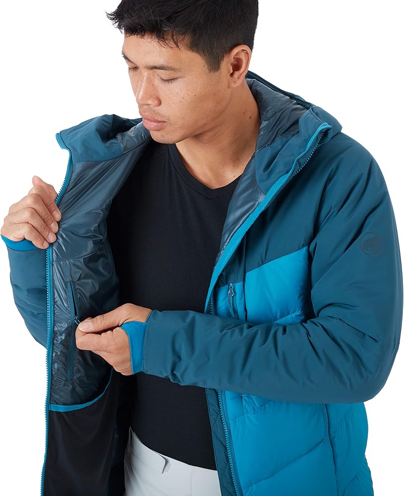 Amazon | Mammut Rime Pro IN Hybrid Hooded Jacket sapphire/wing