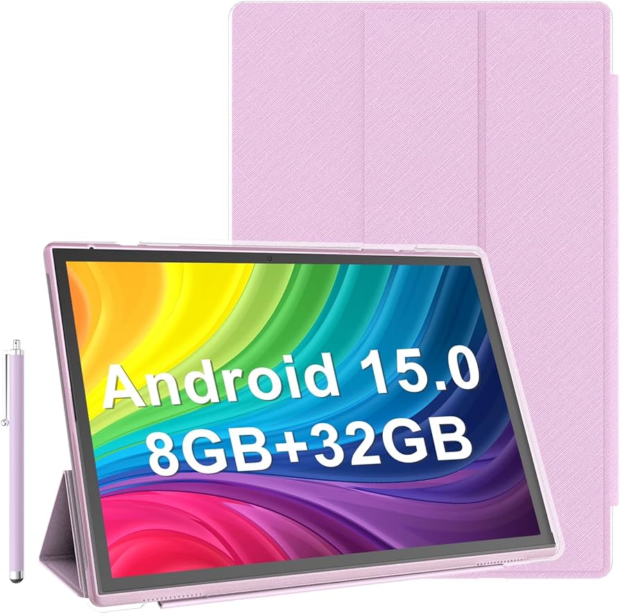 Amazon.com : 10 Inch Tablet Android 15 Tablets With Case Stylus