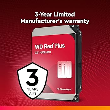Amazon.com: Western Digital 8TB WD Red Plus NAS Internal Hard