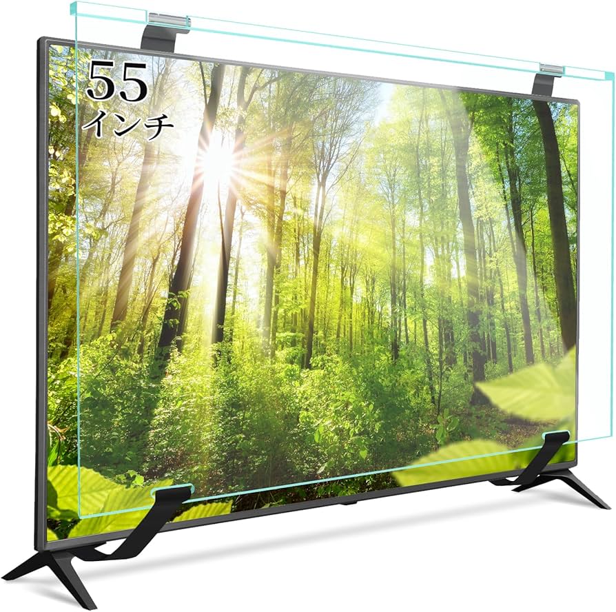 Amazon | テレビ保護パネル 55インチ テレビカバー アクリル 液晶TV