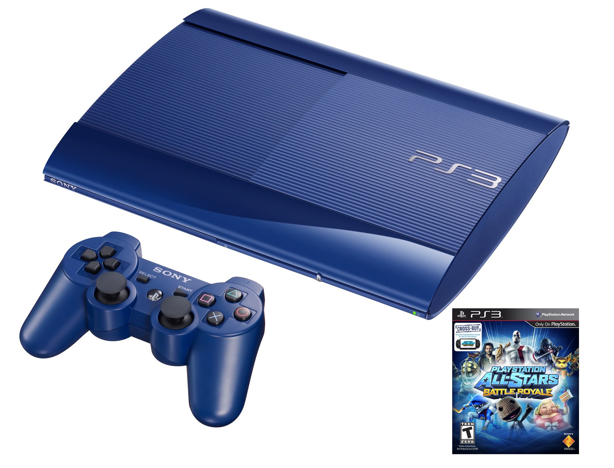 Amazon.com: PS3 Azurite 250GB System with PlayStation All-Stars