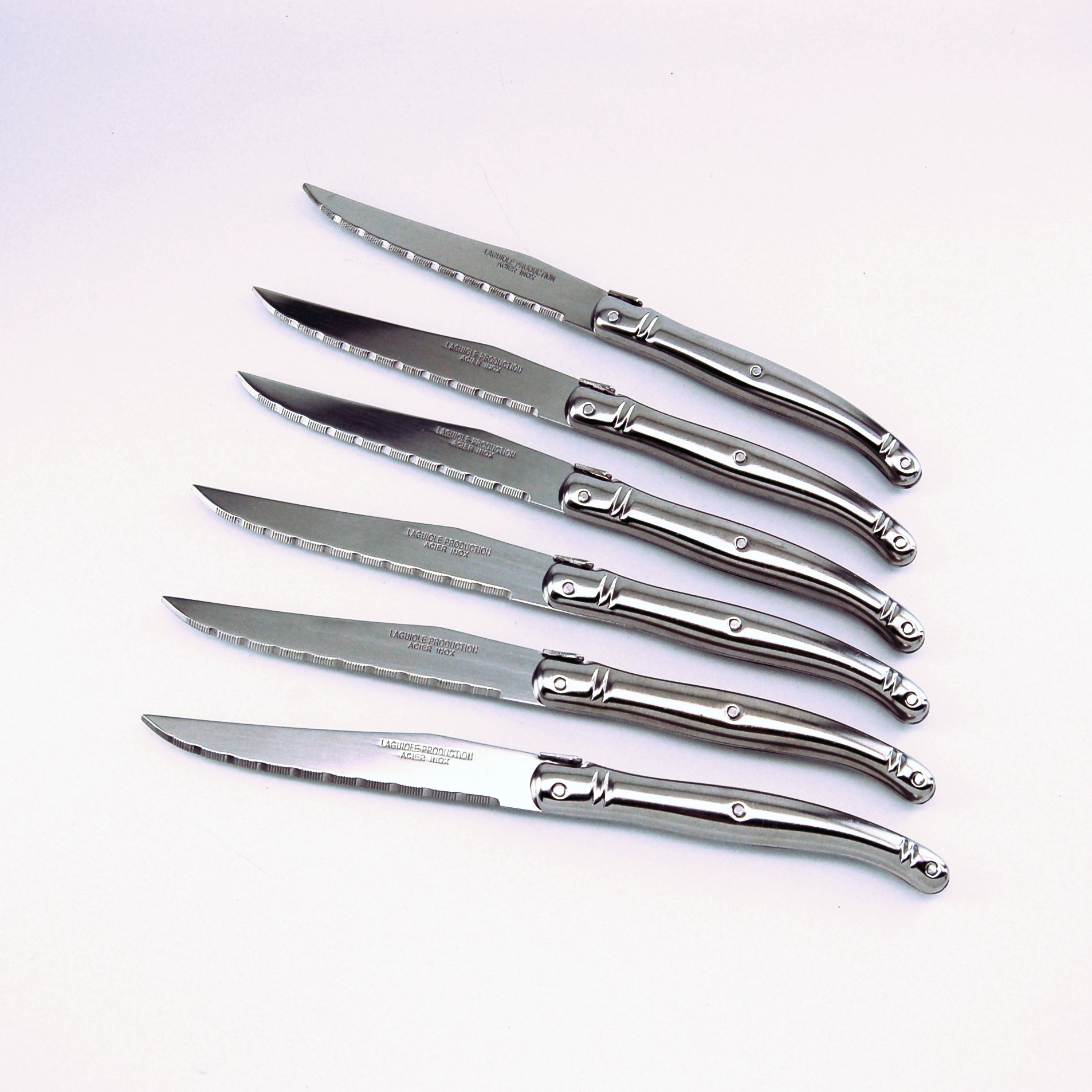 Amazon.com: Laguiole Heritage Steak Knife Set – 6 Piece Serrated