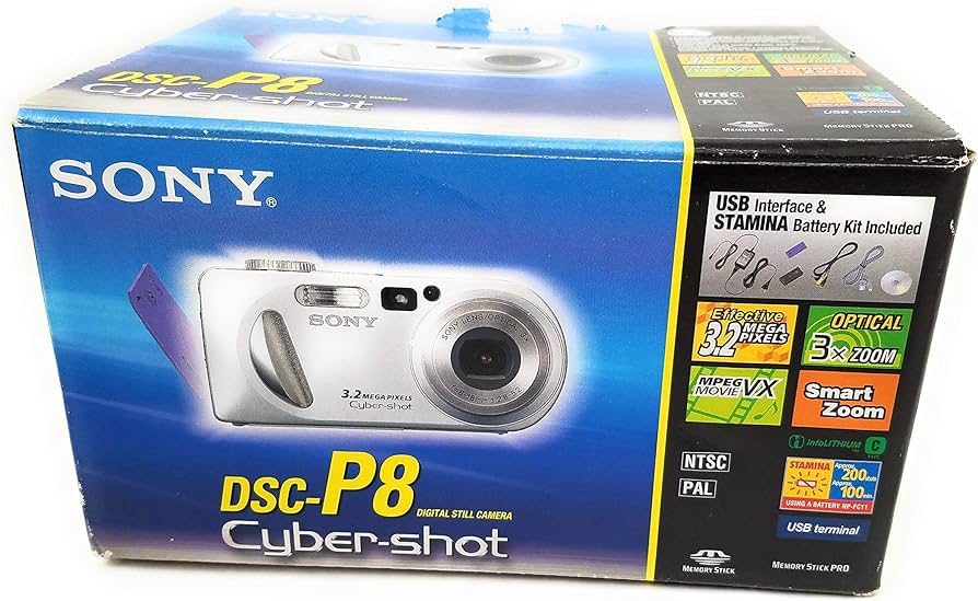 Amazon.com : Sony DSCP8 Cyber-shot 3.2MP Digital Camera w/ 3x