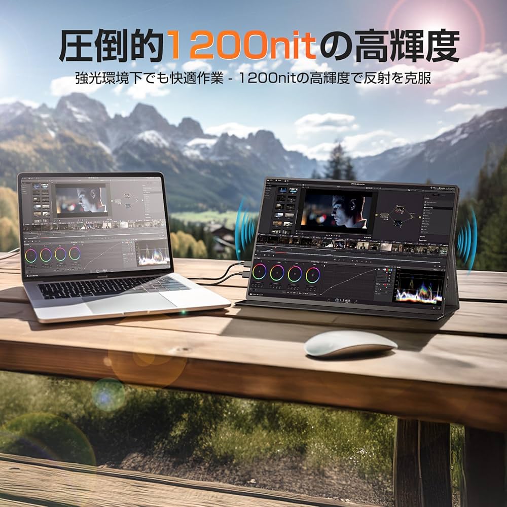 Amazon.co.jp: UPERFECT モバイルモニター 4k 16インチ 1200nit 高輝度