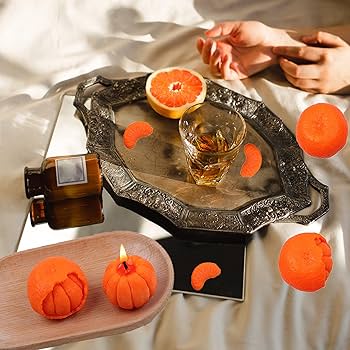 Amazon.co.jp: ONNPNN 3ピース オレンジシェイプ シリコンモールド