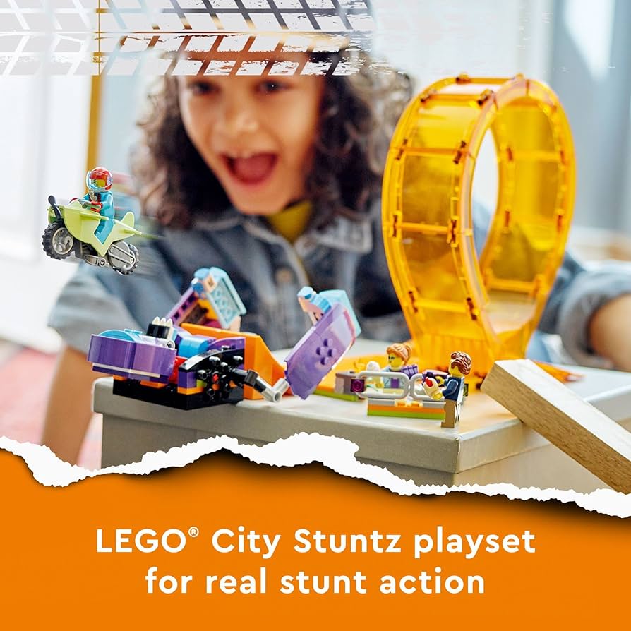 Amazon.com: LEGO City Stuntz Smashing Chimpanzee Stunt Loop 60338