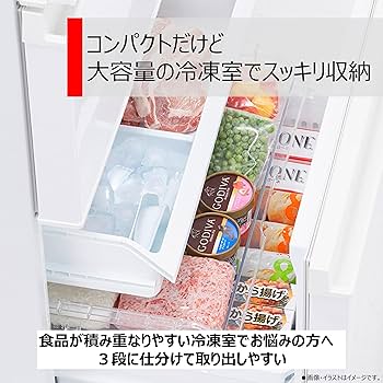 Amazon | TOSHIBA(東芝) 冷蔵庫 幅60.0㎝ 326L GR-V33SC(WU) 3ドア 右