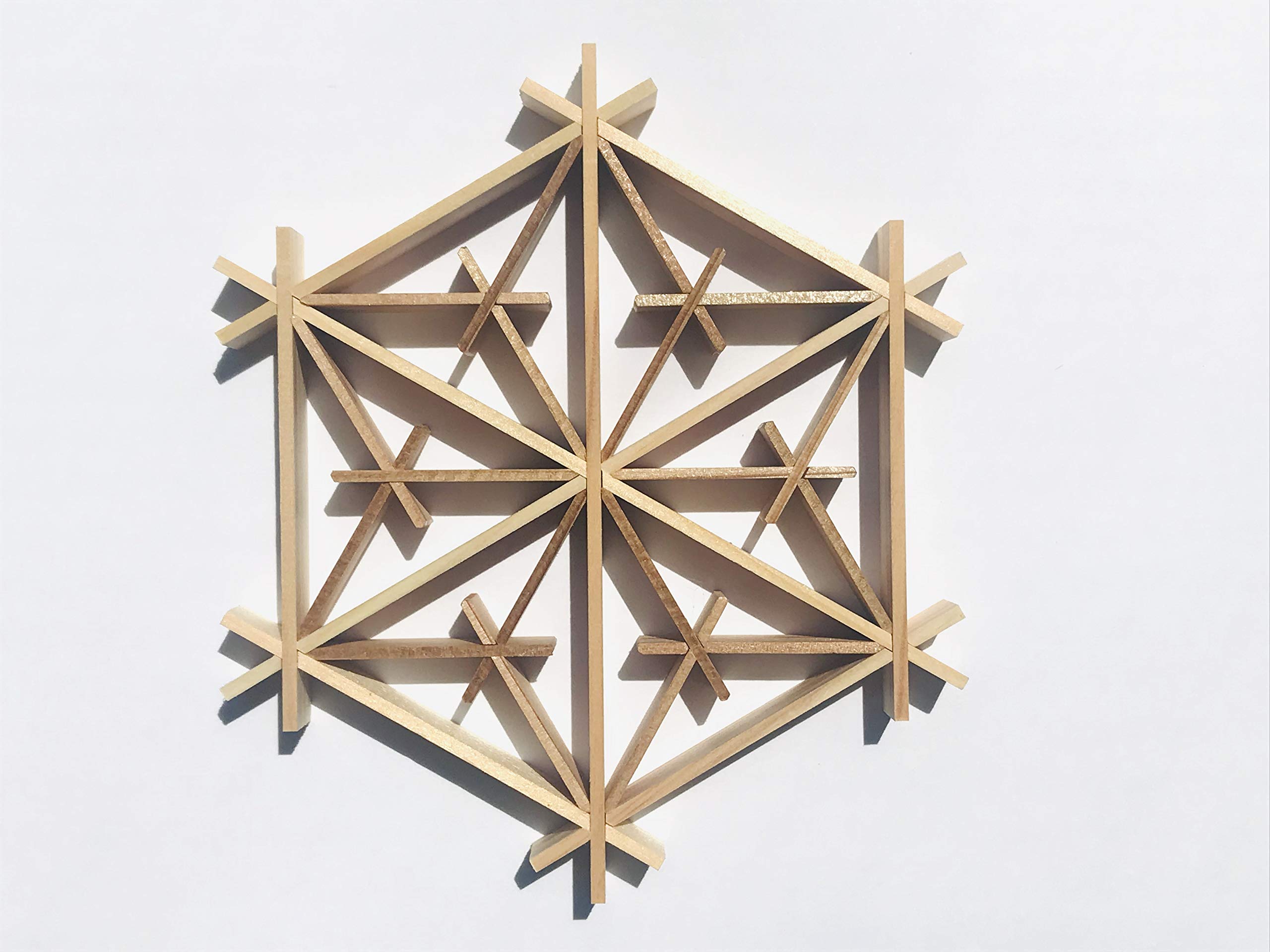 Amazon｜Kumiko-技 小 (桜亀甲) 組子 細工 伝統 技法 和 雑貨 和