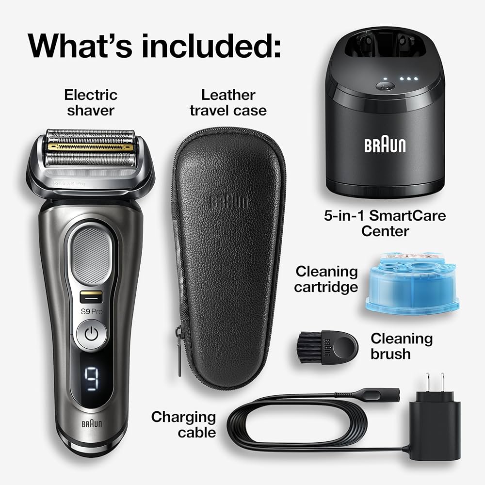 Amazon.com: Braun Electric Razor for Men, Series 9 Pro 9465cc Wet