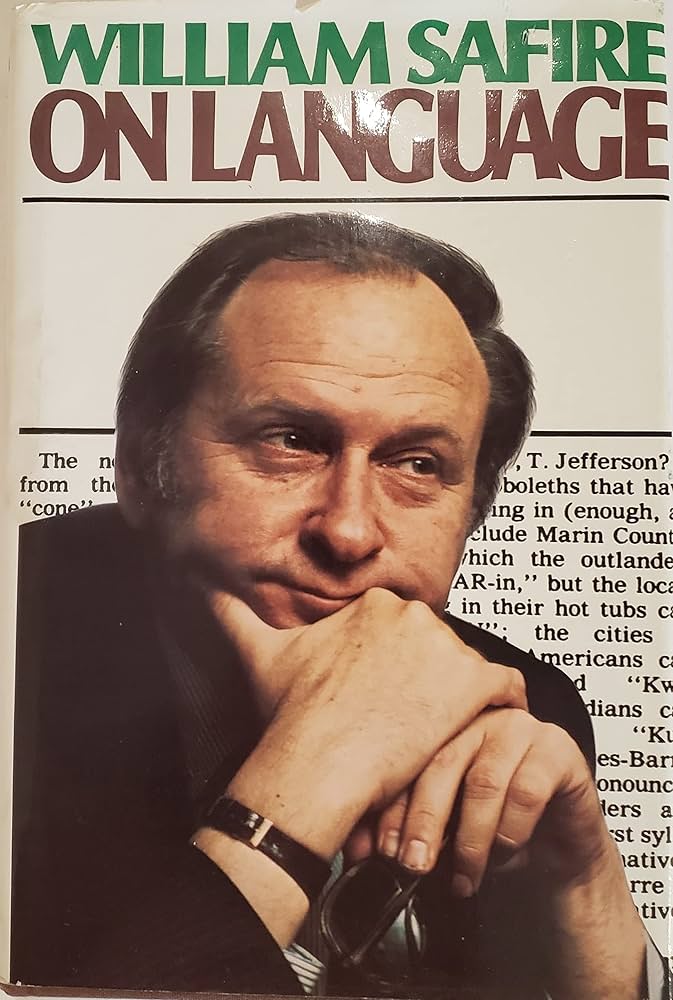 On Language: SAFIRE WILLIAM: 9780812909371: Amazon.com: Books