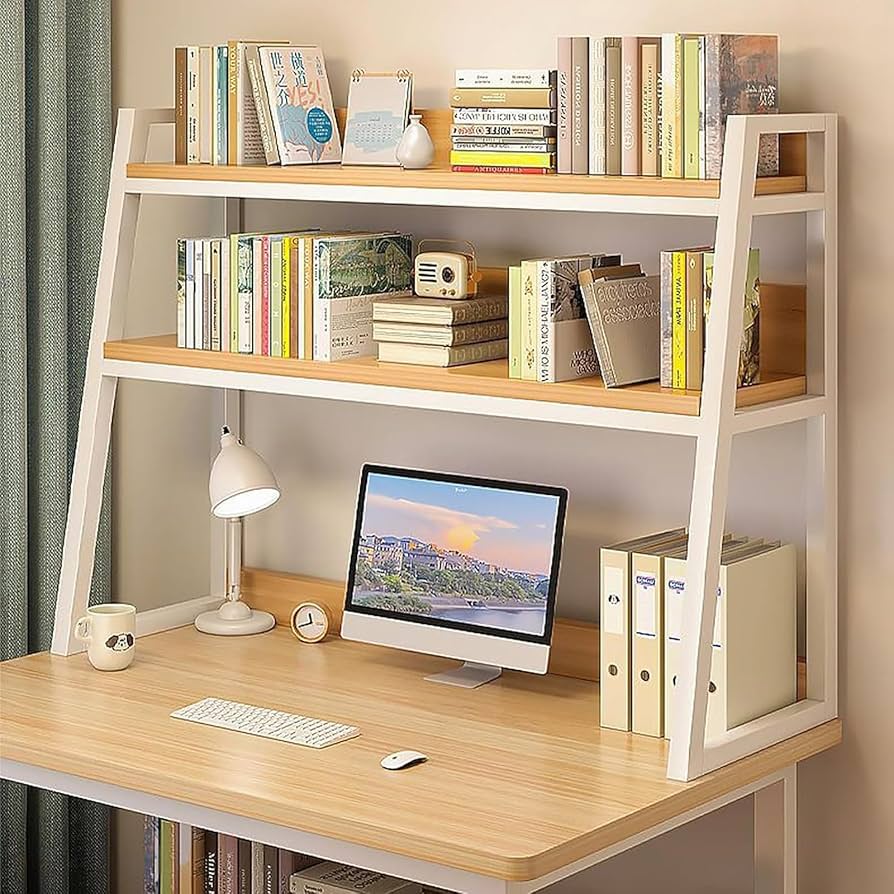 Amazon.co.jp: 机上ラック 卓上ラック 2段 本棚 ラック デスク上収納