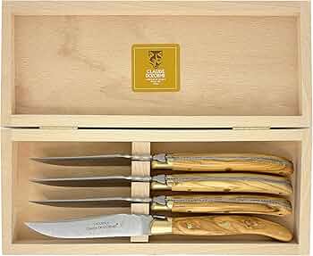 Amazon.com: Claude Dozorme Laguiole Steak Knives, 4-Piece Set