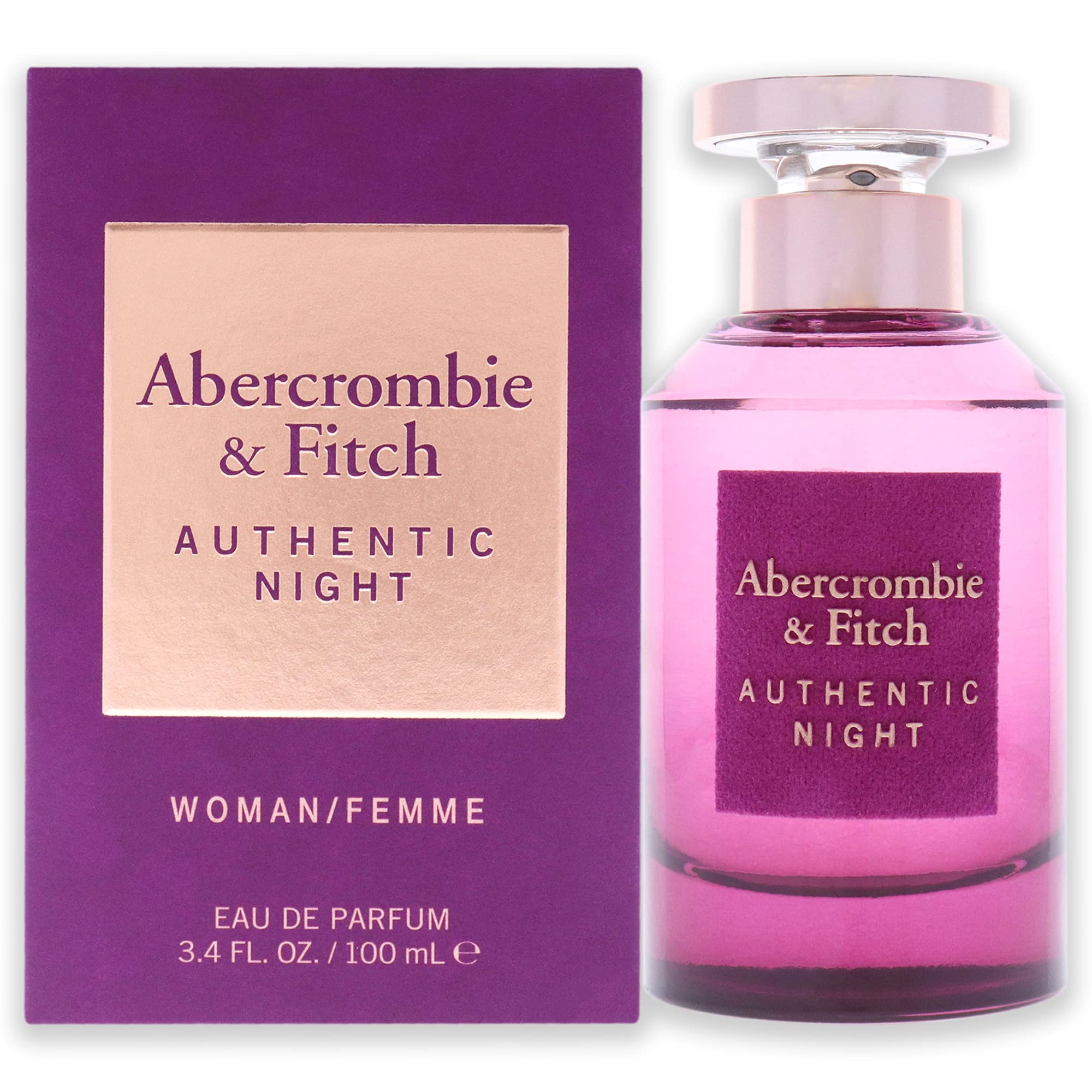 Amazon.com : Abercrombie & Fitch Authentic Night Women 3.4 oz EDP