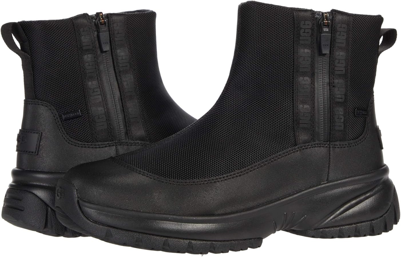 Amazon | UGG レディース Yose ジップスノーブーツ, ブラック, 5.5