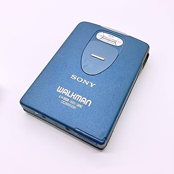 SONY WALKMAN カセットプレーヤー 青 ケース付き ジャンク品 SONY