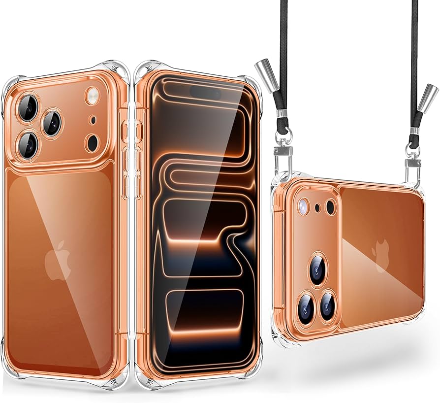 Amazon.co.jp: iPhone 17 Pro Max 用 ケース クリア ショルダー 調節