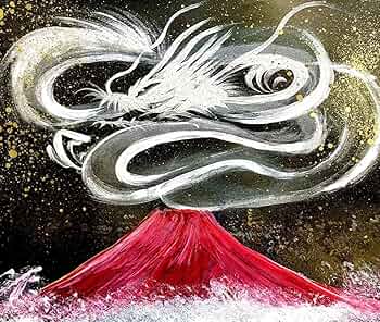 Amazon.co.jp: 真作壮風 龍神画家 書道家廣石作品 エネルギー Power