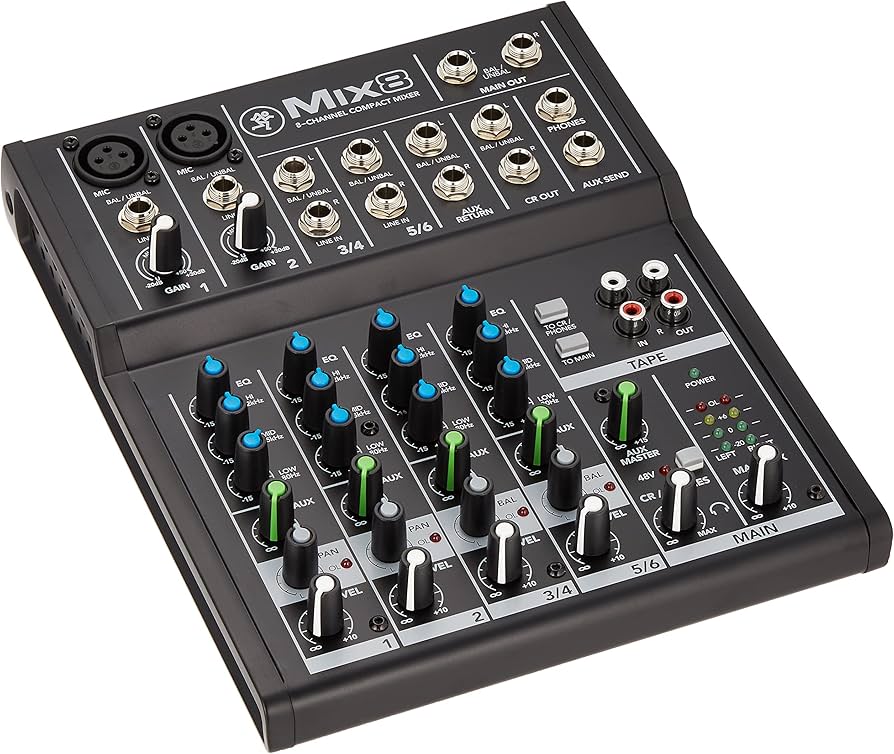 Amazon | MACKIE マッキー 超コンパクトアナログミキサー MIX8 国内