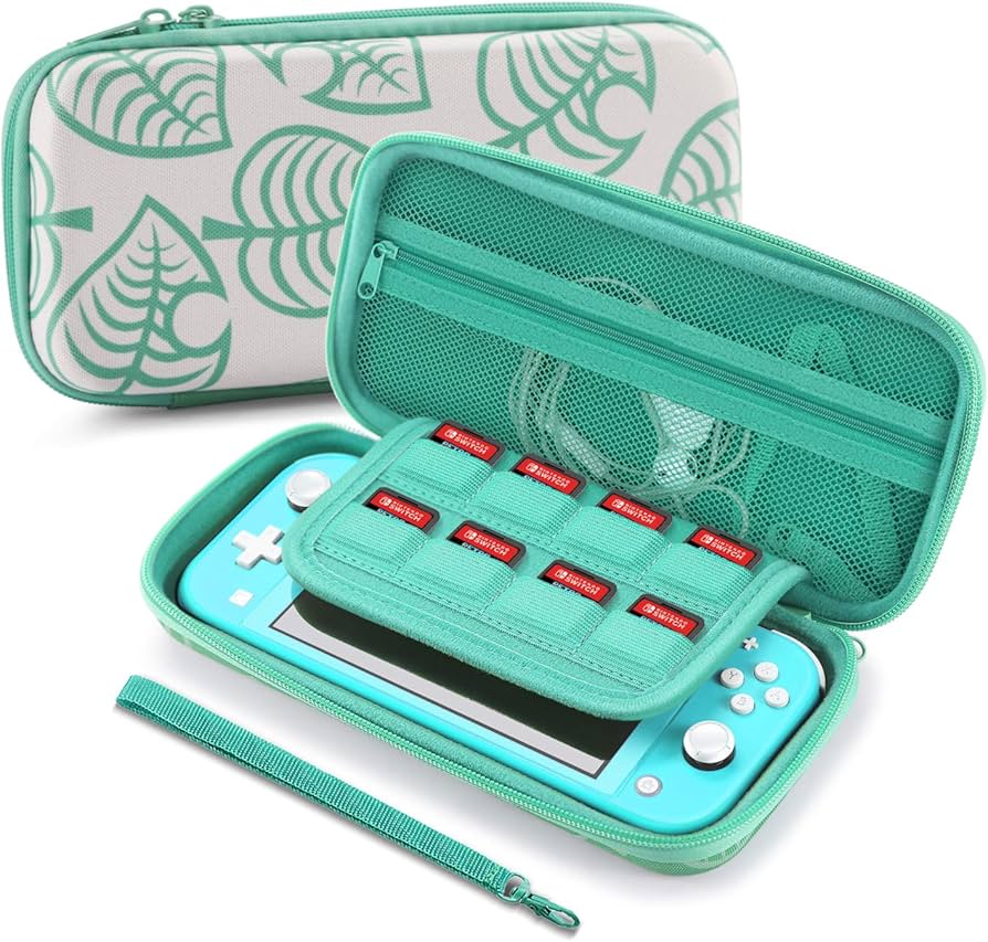 TNP Travel Case for Nintendo Switch Lite New Horizon Animal Leaf