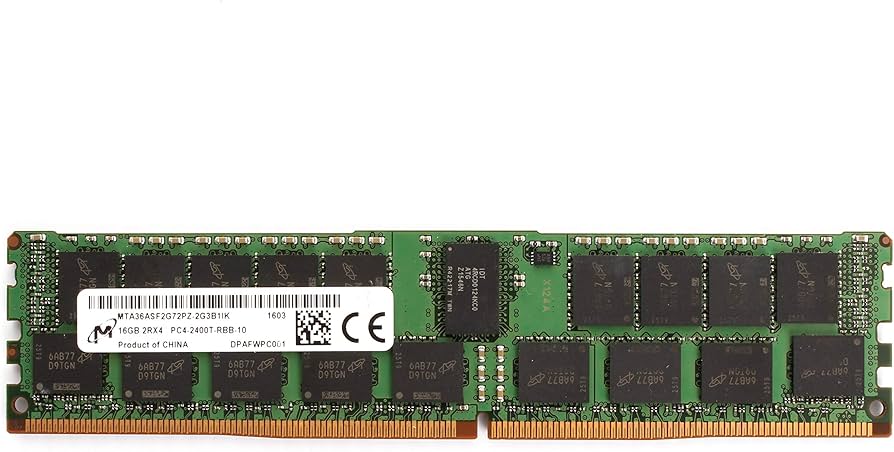 MICRON 16GB PC4-2400T-R Registered ECC 2RX4 Memory RDIMM
