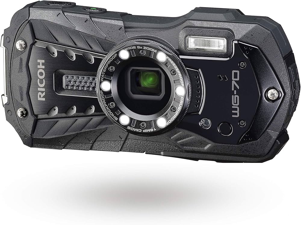 Amazon | RICOH WG-70 ブラック リコー本格防水デジタルカメラ 14m防水