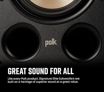 Polk Audio Signature Elite ES10 Powered Subwoofer (Black), 10
