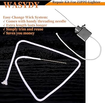 Amazon.com: Lighter Repair Kit，Flint and Wick Set Compatible with