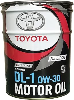 Amazon.co.jp: TOYOTA ディーゼルエンジンオイル DL-1 0W30 20L品番
