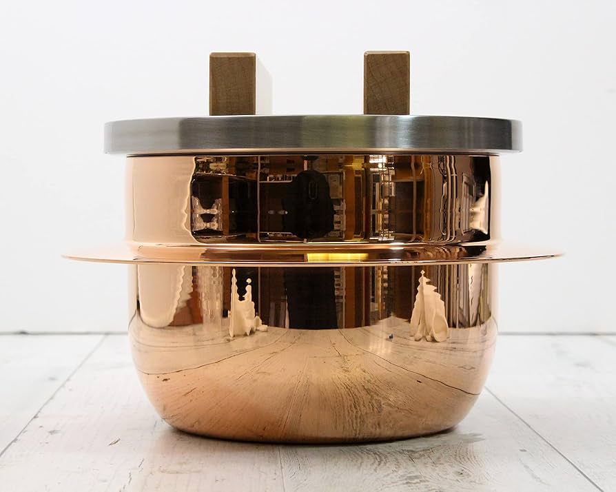 Amazon｜新光堂 日本製 純銅 ごはんはどうだ! 5合釜(銅クリーナー付