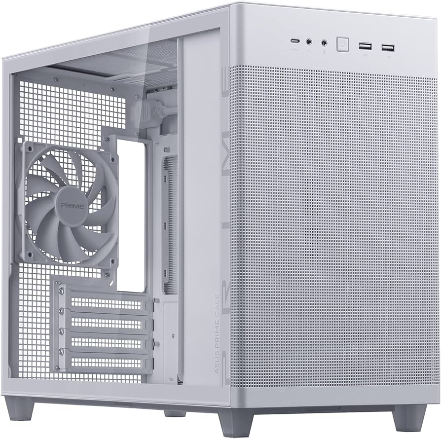 Amazon.com: ASUS Prime AP201 White Micro ATX PC Case, 33-Liter