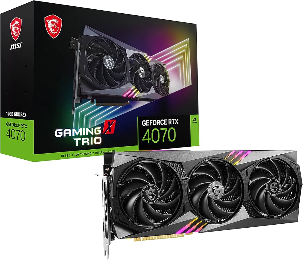 Amazon | MSI GeForce RTX 4070 GAMING X TRIO 12G グラフィックス