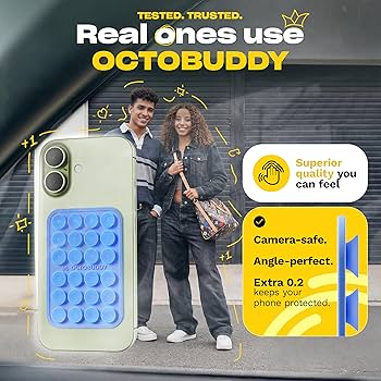 Amazon.co.jp: OCTOBUDDY クラシック - シリコン吸盤フォンケース粘着