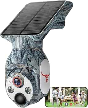 Amazon.co.jp: 2K 防犯カメラ 屋外 ソーラー 高効率ソーラー充電 監視