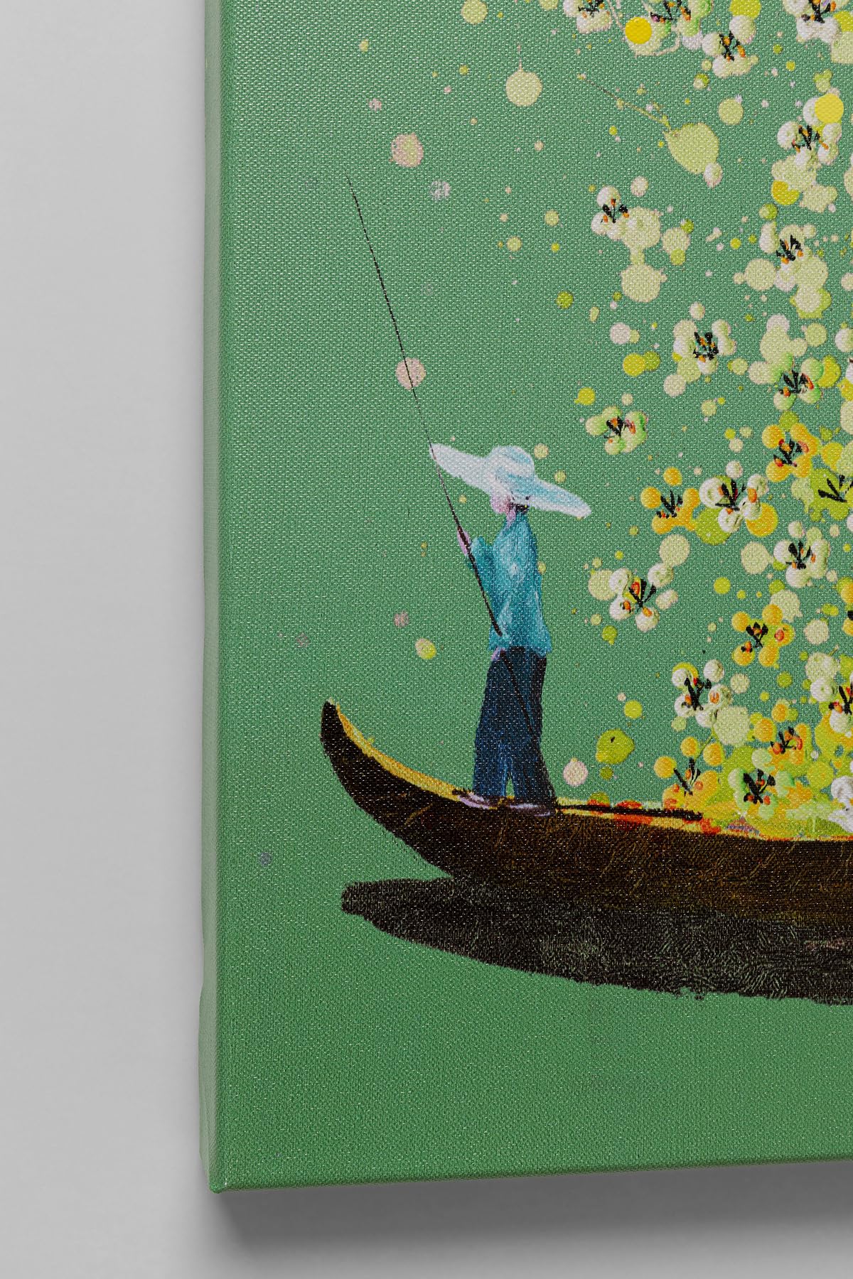 Amazon.co.jp: KARE カレ 正規品 絵画 フラワーボート グリーン