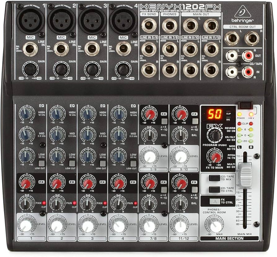 Amazon.co.jp: Behringer Xenyx 1202 FX Mixer : Musical Instruments