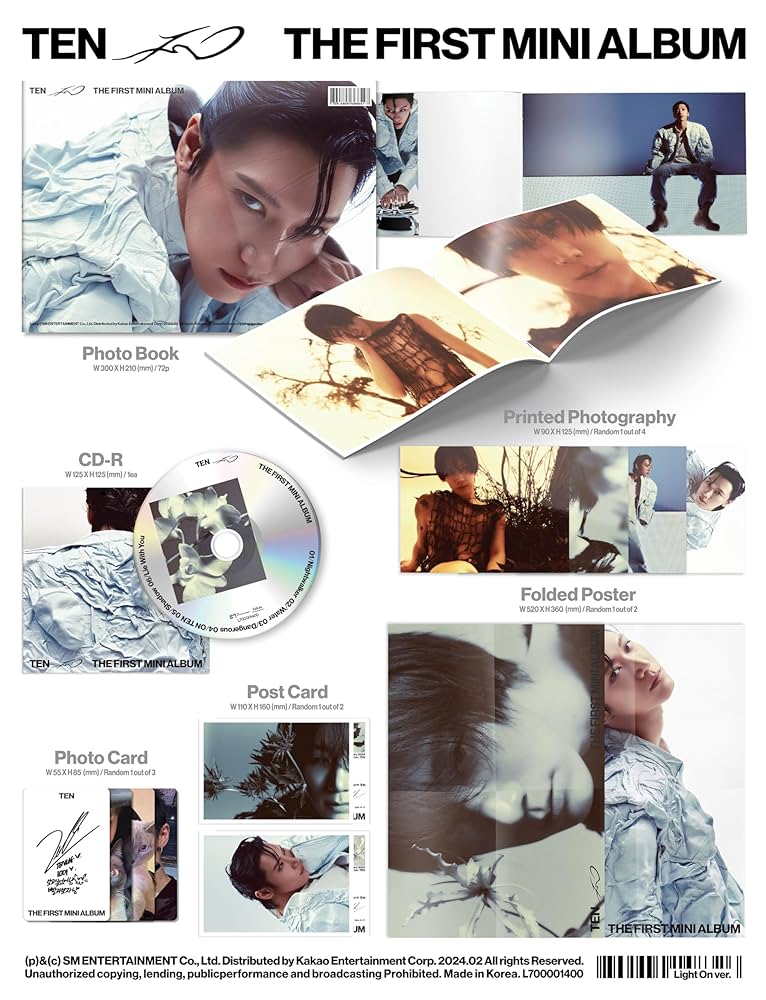 Amazon.co.jp: TEN THE FIRST MINI ALBUM 'TEN (Light On Ver.)'（韓国