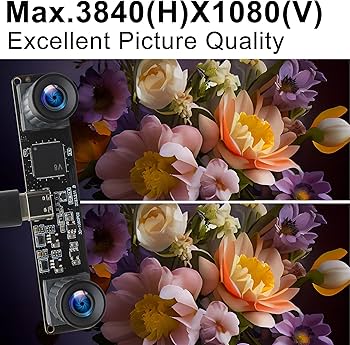 Amazon.co.jp: ELP 60fps 3Dステレオ同期USBカメラモジュール4MP 85度