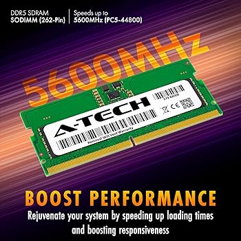 A-Tech 8GB DDR5 5600MHz PC5-44800 CL46 SODIMM 1.1V Non-ECC