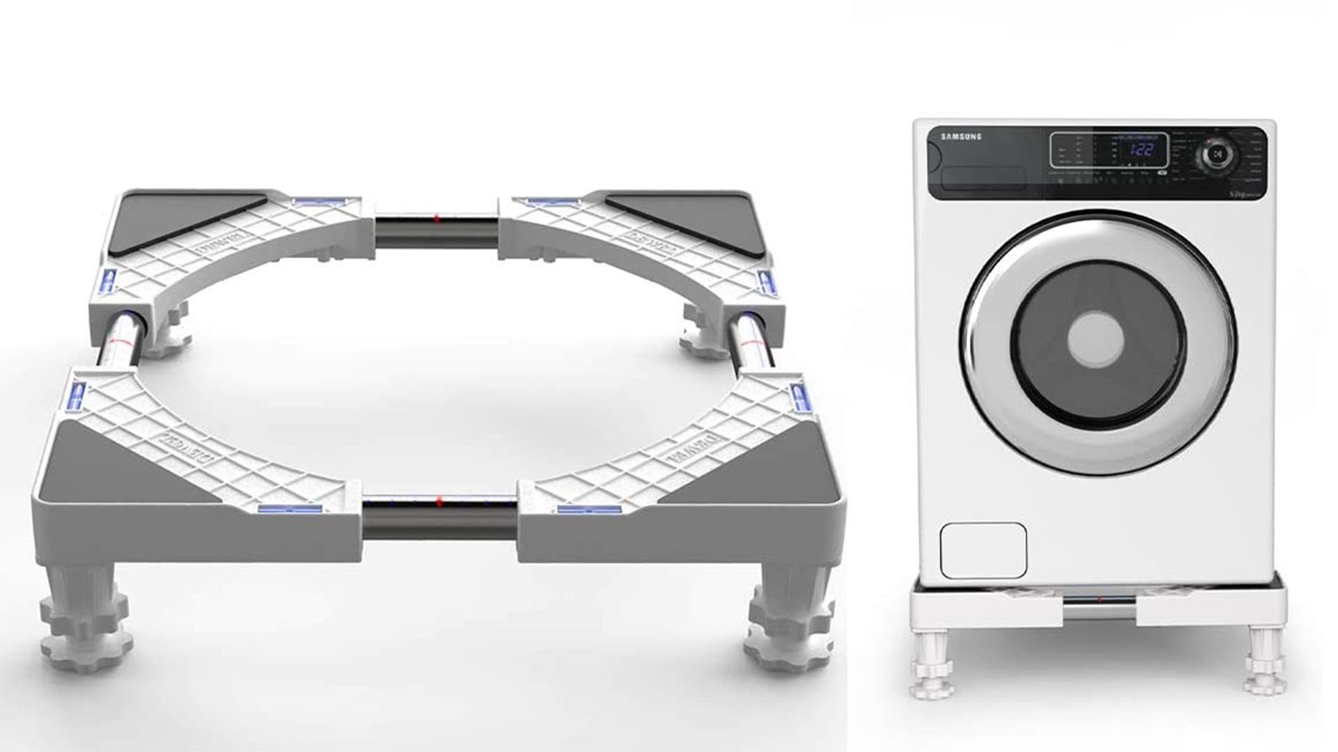 Amazon.co.jp: 洗濯機 台 DEWEL 冷蔵庫置き台 耐荷重約300kg かさ上げ